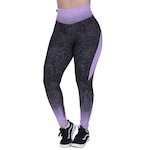 Calça Legging Orbis Fitness Degradê Recortes Cós Alto Poliamida - Feminina Lilas