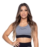 Top Fitness AVA Fitness Wear Suplex Poliamida - Adulto CINZA/PRETO