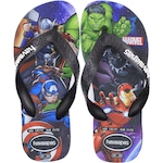 Chinelo Havaianas Top Marvel II - Infantil PRETO