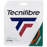 Corda para Raquete Tecnifibre X-One Biphase Squash 17L 1.24mm - Set Individual LARANJA