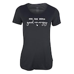 Camiseta Alto Giro Inspiracional - Feminina PRETO