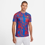 Camiseta Barcelona Home Nike - Masculina AZUL/VERMELHO