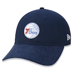 Boné Aba Curva New Era 9twenty NBA Philadelphia 76ers - Strapback - Adulto AZUL ESCURO