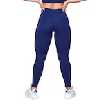 Calça Legging AVA Fitness Wear Suplex Poliamida Abertura no Joelho - Feminina AZUL