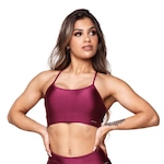 Top Fitness AVA Fitness Wear Liso Poliamida Metalizado - Adulto ROXO