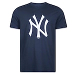 Camiseta New Era Masculina New York Yankees Basic Essentials AZUL ESCURO