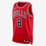 Camiseta Regata Nike Chicago Bulls Icon Edition 2022/23 - Masculina VERMELHO