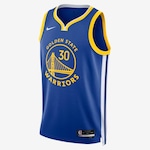 Camiseta Regata Nike Golden State Warriors Icon Edition 2022/23 - Masculina Azul/Amarelo