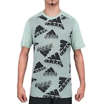 Camiseta adidas AOP Brand Love - Masculina VERDE