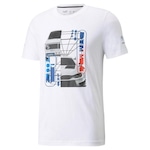 Camiseta Puma Bmw mms Car Graphic - Masculina BRANCO