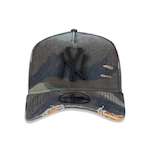 Boné Aba Curva New Era 9Forty AFrame NY Yankees Destroyed - Strapback - Adulto Nao Se Aplica