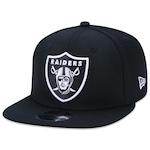 Boné Aba Reta New Era 9Fifty Original Fit Nfl Las Vegas Raiders - Snapback - Adulto PRETO