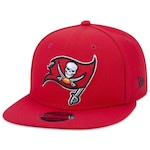 Boné Aba Reta New Era 9Fifty Original Fit Nfl Tampa Bay Buccaneers - Snapback - Adulto VERMELHO