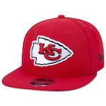 Boné Aba Reta New Era 9Fifty Original Fit Nfl Kansas City Chiefs - Snapback - Adulto VERMELHO