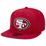 Boné Aba Reta New Era 9Fifty Original Fit Nfl San Francisco 49Ers - Snapback - Adulto VERMELHO