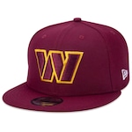 Boné Aba Reta New Era 9Fifty Original Fit Nfl Washington Football - Snapback - Adulto VERMELHO