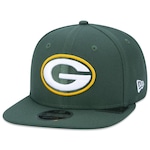 Boné Aba Reta New Era 9Fifty Original Fit Nfl Green Bay Packers - Snapback - Adulto VERDE