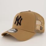 Boné Aba Curva New Era MLB 940 New York Yankees Trucker - Snapback MARROM