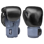 Luva de Boxe Muay Thai Kickboxing Vollo Training 10 oz - Adulto CINZA/PRETO