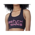 Top Fitness Suplex Shark Beach Tennis Power Gym - Feminino PRETO/ROSA