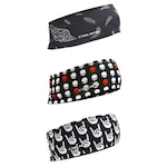 Kit de Testeira Headband HUPI Dark - 3 Unds ESTAMPADO