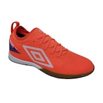 Chuteira Futsal Umbro Adamant Club Indoor - Adulto Coral