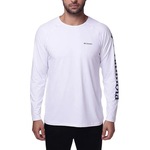 Camiseta Manga Longa Columbia Aurora - Masculina BRANCO