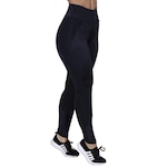 Calça Legging Orbis Fitness Cirre 3D Recortes Ondas - Feminina PRETO