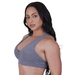 Top Fitness com Bojo Orbis Recortes Suplex - Feminino CINZA