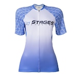 Camisa de Ciclismo Stages Cycling Race VB048 - Feminina AZUL