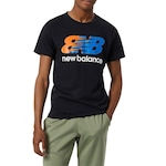 Camiseta New Balance Heathertech - Masculina PRETO