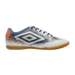 Chuteira Futsal Umbro Cosmic - Adulto BRANCO/LARANJA