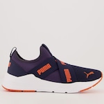 Tênis Puma Wired Run Slip-On BDP - Infantil AZUL ESC/LARANJA