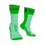 Meia de Ciclismo Ert Xtreme Cool Total - 38 a 42 - Adulto PRETO/VERDE