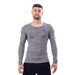 Camisa Térmica Manga Longa Esporte Legal Luar - Masculina CINZA/PRETO