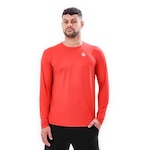 Camiseta Esporte Legal Manga Longa Lisa - Masculina VERMELHO