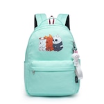 Mochila Escolar Yupe Chaveiro Estampada - 7 Litros - Infantil VERDE