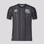 Camisa do Santos  Umbro III 2022 - Feminina PRETO