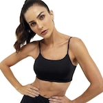 Top Fitness com Bojo Alto Giro Fluxy - Feminino PRETO