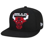 Boné Aba Reta New Era 9Fifty Fit NBA Chicago Bulls Tecnologic - Snapback - Adulto PRETO