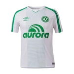 Camisa Umbro Chapecoense Of 2 2019 Atleta - Masculino BRANCO/VERDE