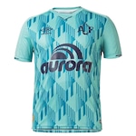 Camisa Umbro Chapecoense Of 3 2019 - Infantil Verde/Azul