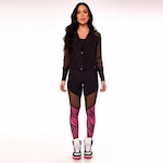 Jaqueta Corta Vento Vibs Fitwear sem Capuz Fitness - Feminina PRETO