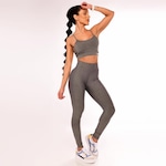 Calça Legging Vibs Fitwear Cintura Alta - Feminina CINZA