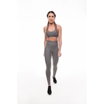 Calça Legging Vibs Fitwear Cintura Alta Cós Franzido - Feminina CINZA