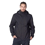 Jaqueta com Capuz Impermeável Solo Rain Storm - Masculina PRETO