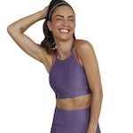 Top Fitness Alto Giro Microcanelado E Bodytex 2 em 1 - Adulto ROXO/LARANJA