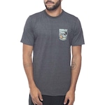 Camiseta Hurley Silk Skull Night - Masculina CINZA ESCURO