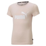 Camiseta Puma Essentials Logo - Infantil ROSA