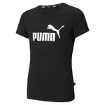 Camiseta Puma Essentials Logo - Infantil PRETO